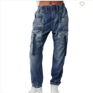 Free People We The Free Hazel Pull-On Drop Waist Jeans